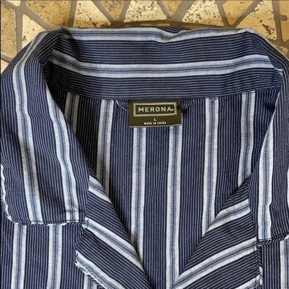 Merona Sleep/casual buttoned long sleeve shirt L - Picture 2 of 6